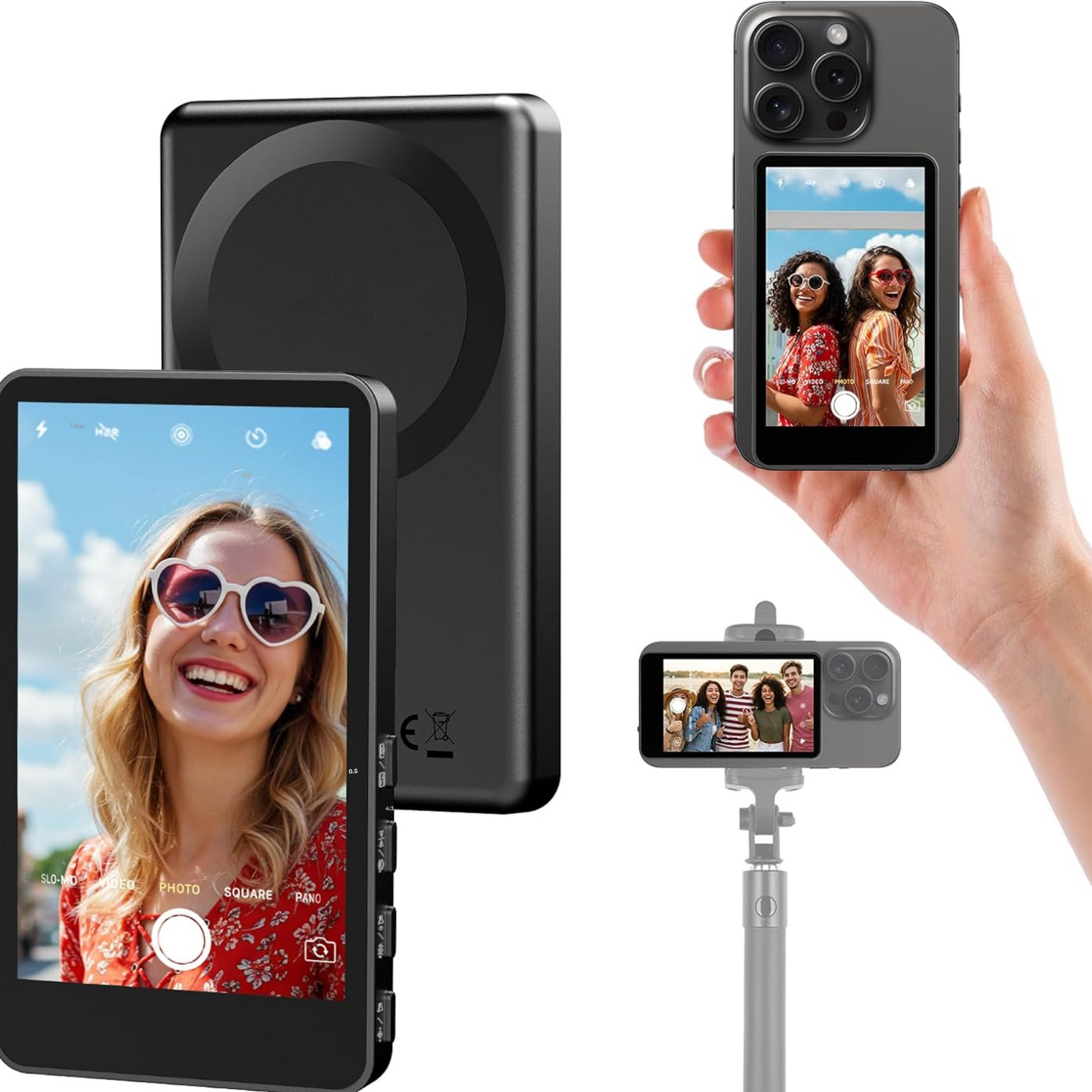 Wireless selfie screen