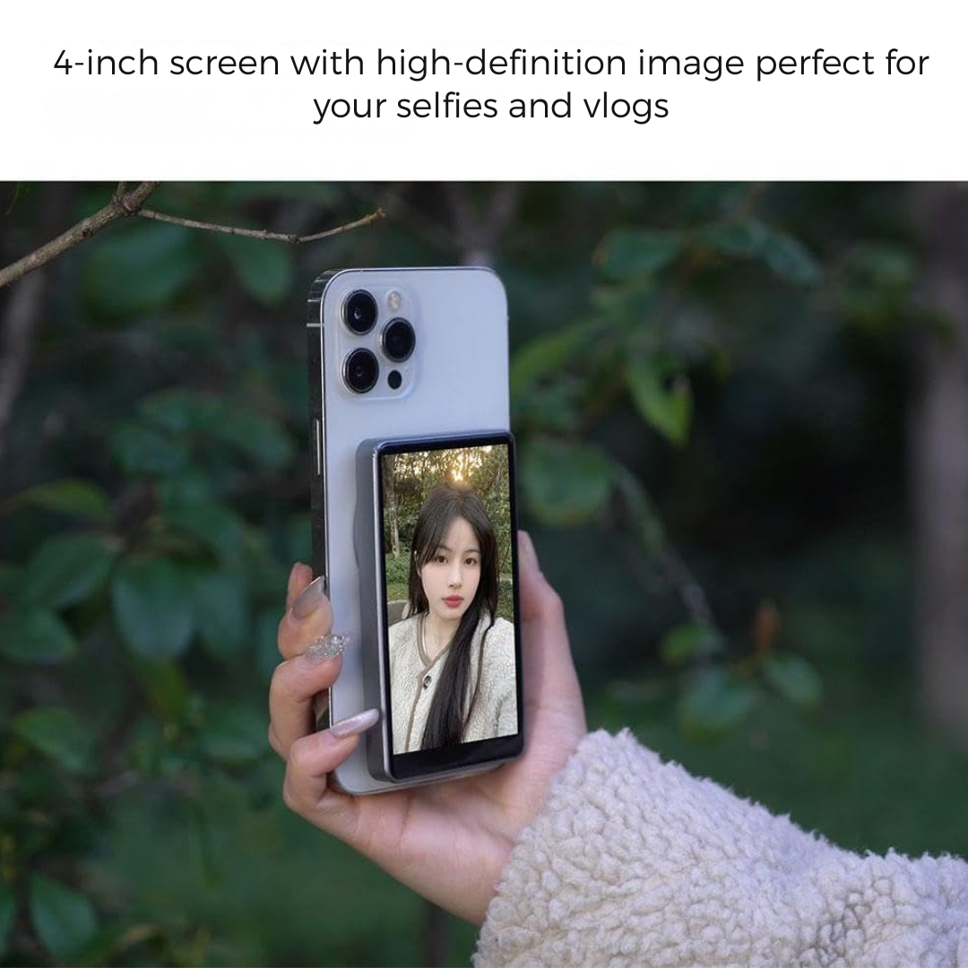 Wireless selfie screen