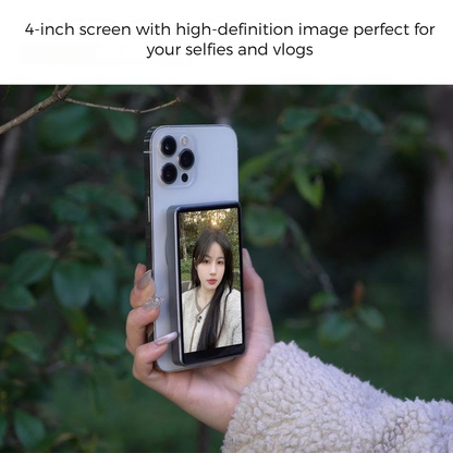 Wireless selfie screen